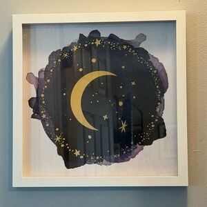 Celestial Gold and Black Art Wall Decor